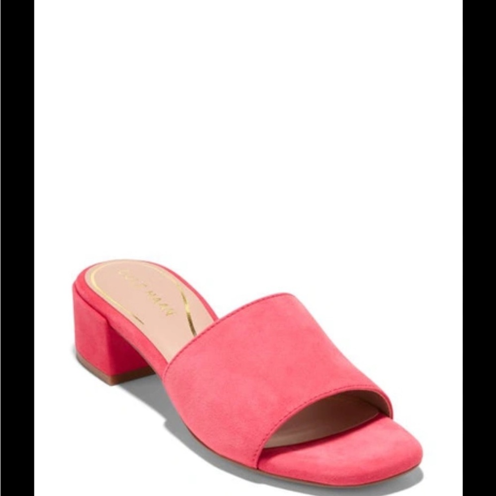 Calli Single Band Block Heel Slide Sandal